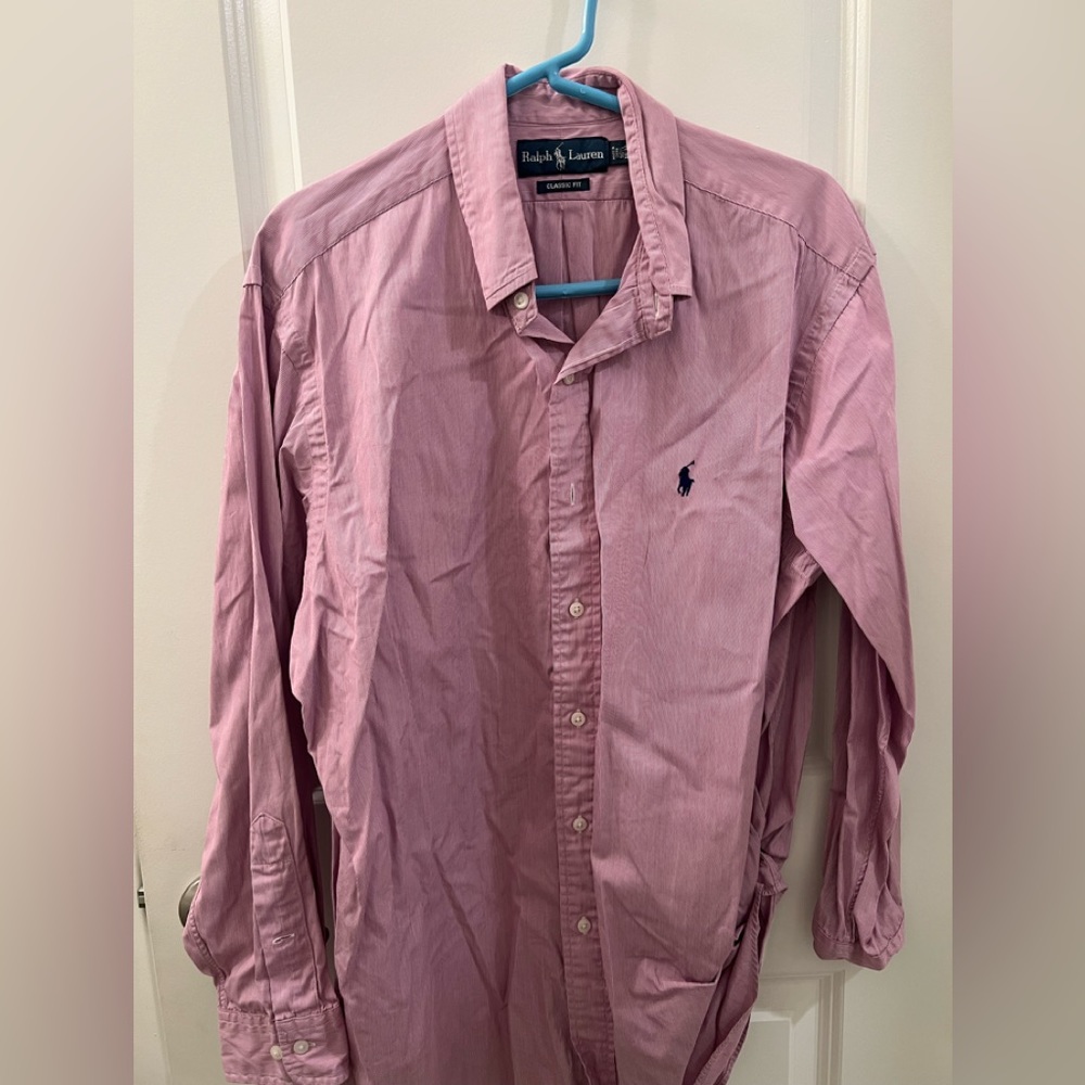 Maroon Men’s Ralph Lauren Dress Shirt